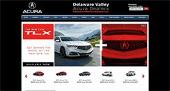 Desktop Screenshot of delawarevalleyacuradealers.com