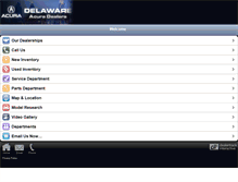 Tablet Screenshot of delawarevalleyacuradealers.com